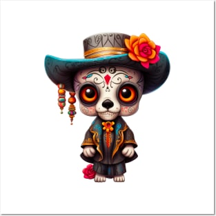 Dia de los Muertos Dog #10 Posters and Art